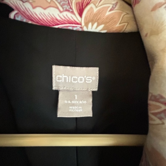 Chico’s Floral Jacket Size 1 (8-10) - Picture 5 of 5
